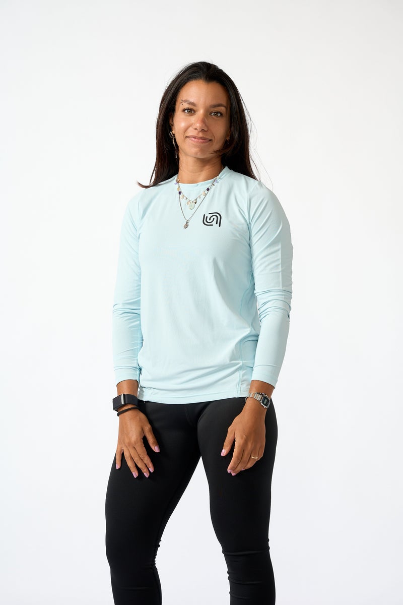 Beyond sportswear Women's Ice Blue Long sleeve Training T-shirt - Image 4